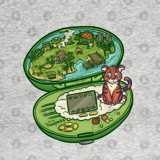 Mystery Island Kougra Pocket Neopet by Jewelia